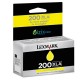 Lexmark oryginalny tusz 200XLA Yellow 14L0200, wydajność 1600s
