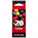 Lexmark oryginalny tusz 20 Color 15MX120E, wydajność 520s